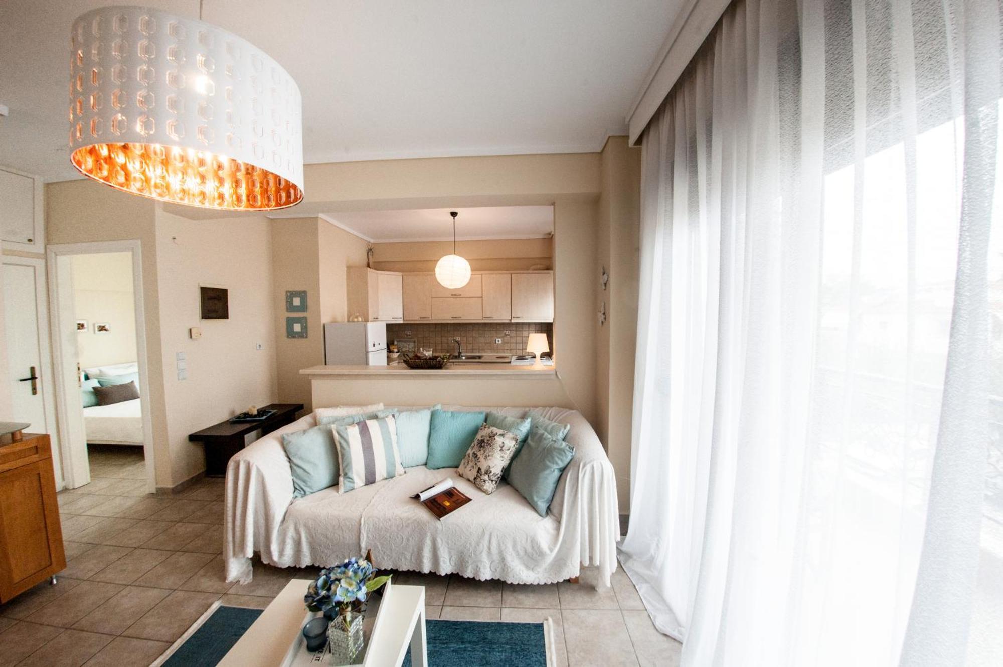 Peraía Sea View Flat 아파트 외부 사진