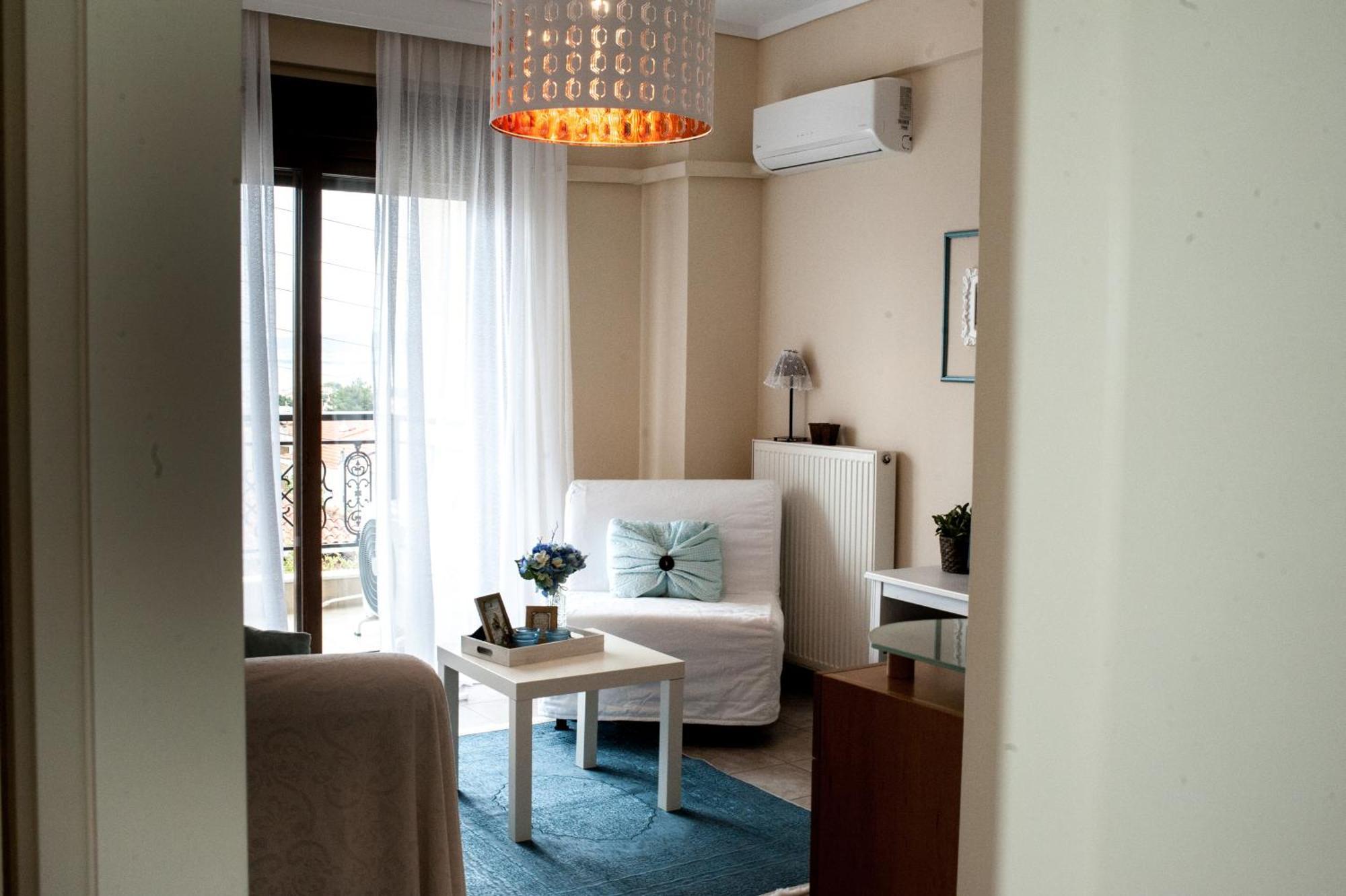 Peraía Sea View Flat 아파트 외부 사진